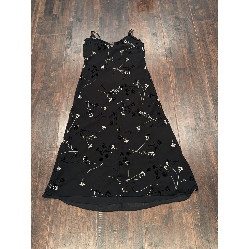 Armani Exchange Dress Womens 6 Floral‎ Velvet Burnout Maxi Spaghetti Strap